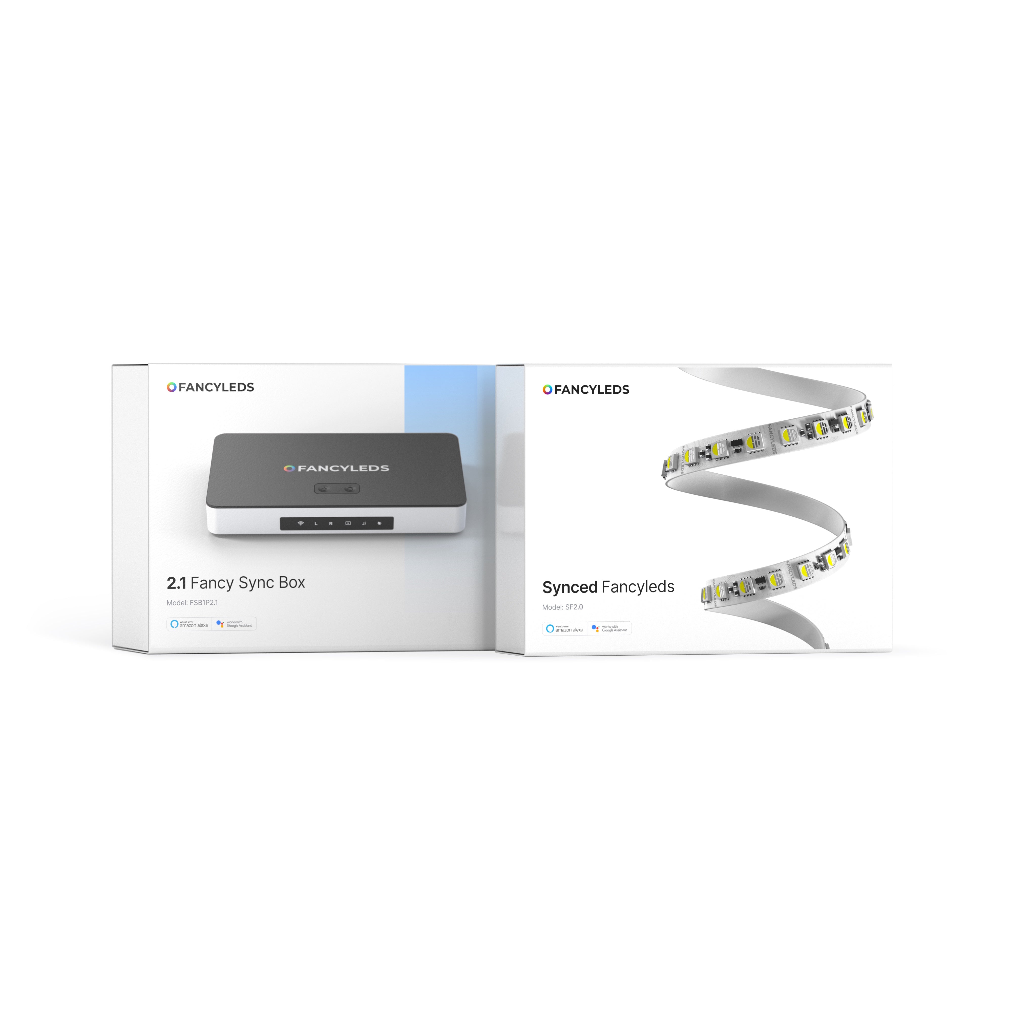 Pro Bundle retail boxes: 2.1 Fancy Sync Box and Synced Fancyleds