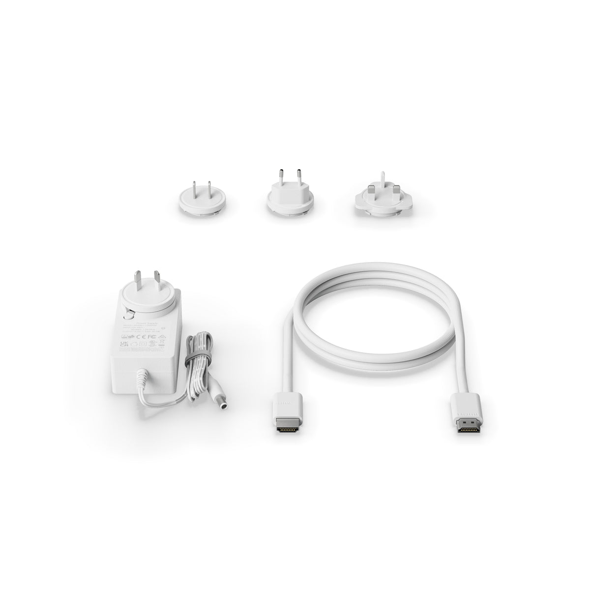 Power supply and HDMI 2.1 cable included with the 3 Port 2.1 Fancy Sync Box