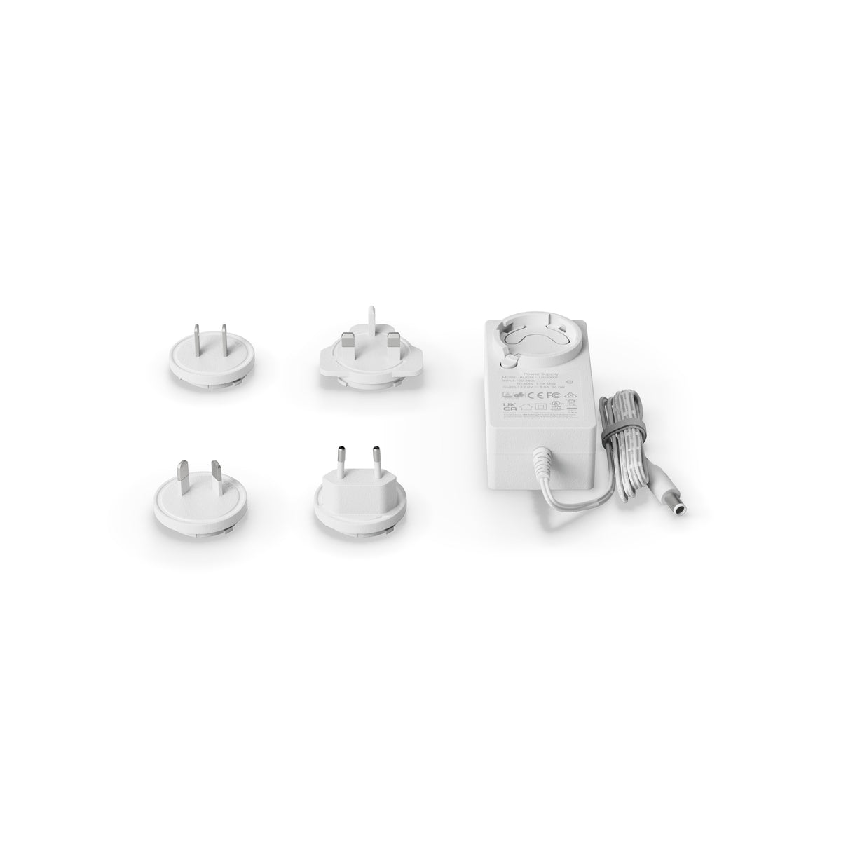 Universal power adaptor included with the Synced Fancyleds